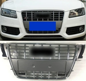 Parrilla de parachoques delantero gris para Audi A5 B8 S5 RS5 2008 2009-10 2011-2012 - Imagen 1 de 4