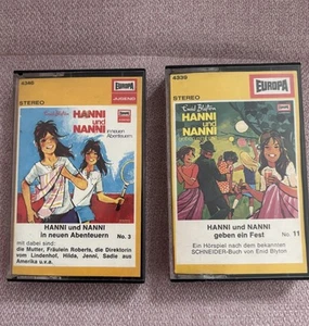 Hanni und Nanni Kassetten In Neuen Abenteuern / Geben ein Fest Hörspiel Europa - Bild 1 von 2