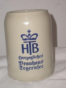 Herzogliches Brauhaus TEGERNSEE - org. Steinkrug 0,5  l - neu, aus dem Karton - Bild 1 von 2