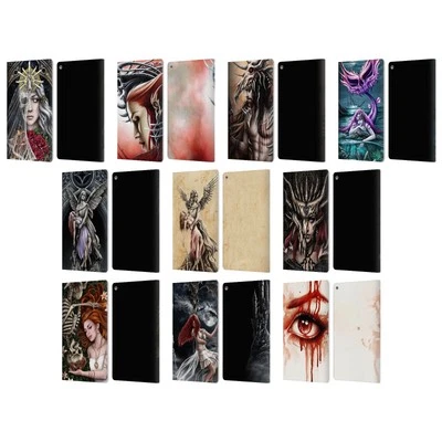 OFFICIAL SARAH RICHTER GOTHIC LEATHER BOOK WALLET CASE COVER FOR AMAZON FIRE - Image 1 of 4