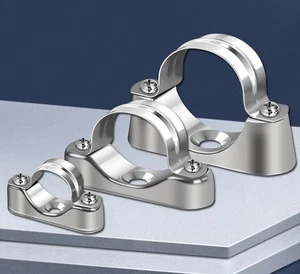 2x Rohrhalterung Rohrschelle Sattelclip Fester Clip Rohrhalterung Rohrschellen - Bild 1 von 15