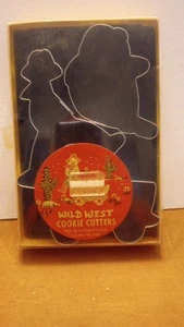 Cortadores de galletas vintage Fox Run Craftsmen "Wild West" con caja original Ivyland PA - Imagen 1 de 6