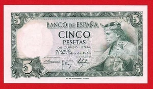 5 Pesetas, 1954 ''Alfonso X'' Sin Serie , Sin Circular - Imagen 1 de 2