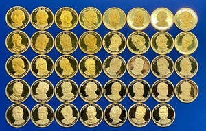 KOMPLETTER Presidential PP Dollar Full SET US Mint 39 Münzen insgesamt! Alles PP!! - Bild 1 von 4