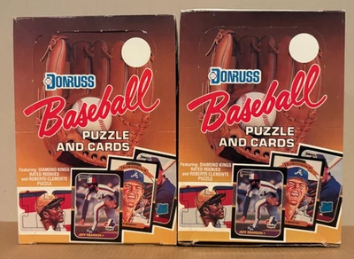 2 x 1987 Donruss Baseball Unopened Wax Boxes ~ Card Shop Closeout Inventory - Image 1 of 2