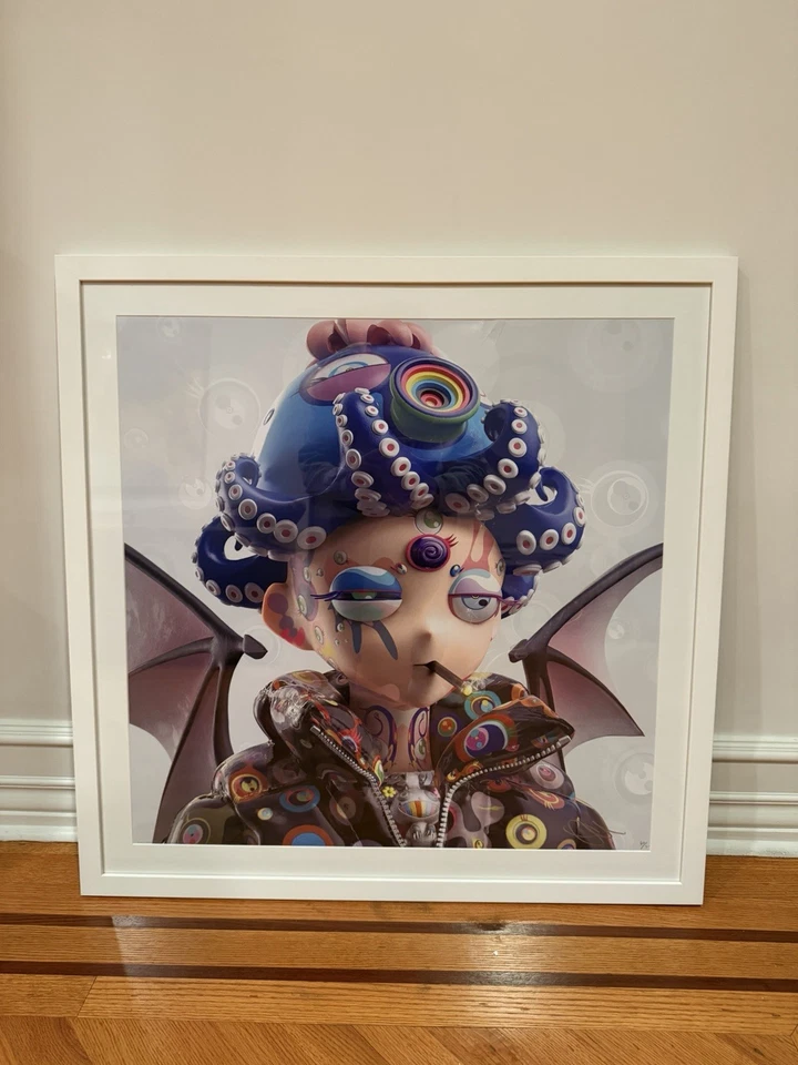 Enmarcado “BENIT0” Takashi Murakami X Clon X RTFKT Firmado Impresión ED300 DAÑOS LEVES Foto 1 de 4