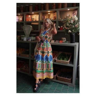 NUEVO CON ETIQUETAS ZARA Algodón Cuello Cruzado Halter Top S Foto 1 de 4