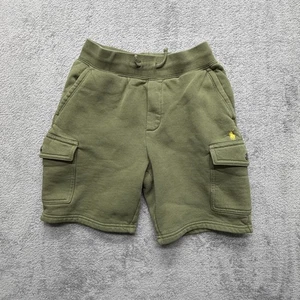 Polo Ralph Lauren Shorts Jungen Small 8 oliv Cargo Fleece Kordelzug Taschen - Bild 1 von 8