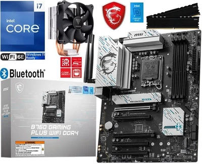 PC Aufrüstkit Intel Core i7-14700K bis 64GB DDR4 mit MSI B760 Gaming Plus WIFI - Bild 1 von 4