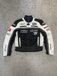 Herren Vintage Speed Fighter Fast Lane Racing Moto Jacke Gr. М - Bild 1 von 17