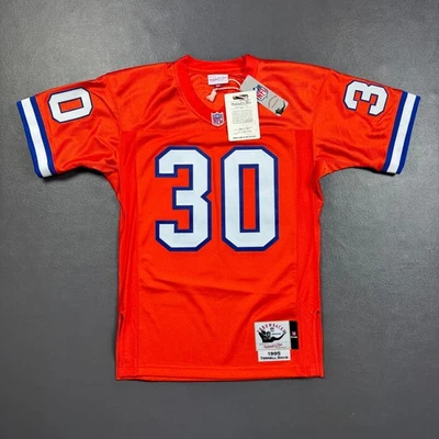 100% аутентичная футболка Террелла Дэвиса Митчелла Несса 1995 Denver Broncos размер 36 S - Изображение 1 из 4