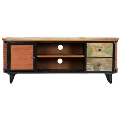 TV Cabinet Multicolor with natural wood grain vidaXL - Image 1 of 4