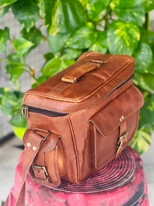 Haritage Tasche Kameratasche Kuriertasche aus sperrigem Leder mit gepolsterter Umhängetasche - Bild 1 von 6
