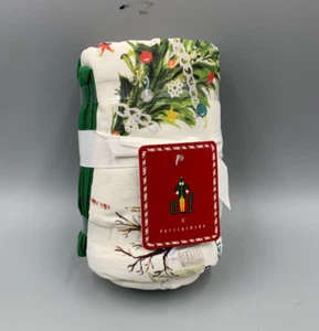 Pottery Barn Buddy the Elf Cotton Linen Holiday Table Throw Multi 50" Sq #4825N - Picture 1 of 4