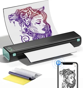 Phomemo M08F Wireless Tattoo Schablonendrucker Portable Transfer Kopierer - Bild 1 von 17