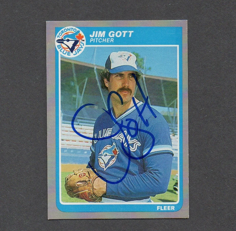 Jim Gott Signed Autographed 1985 Fleer #105 Blue Jays - Image 1 of 1