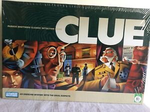 Parker Brothers Hasbro Clue Detective Game 2005 Edition Sealed Box Shows Wear