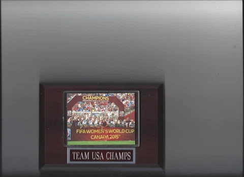 2015 USA TEAM PLAQUE USA SOCCER WORLD CUP CHAMPS WOMEN'S FOOTBALL Cover