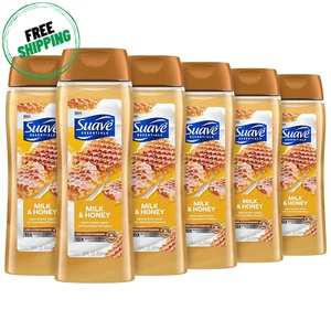 Suave Moisturizing Body Wash, Milk & Honey , 18 Oz Pack of 6 - Picture 1 of 7