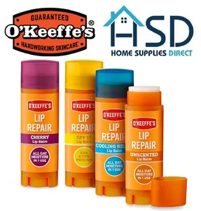 O'Keeffe's Lip Repair Balm Dry Cracked Lips Moisture Hydration Cooling Unscented - Picture 1 of 41