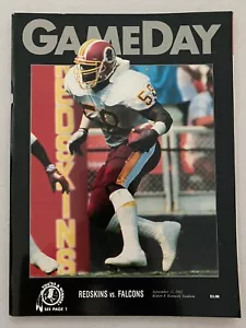 1992 NFL FOOTBALL PROGRAM WASHINGTON REDSKINS VS ATLANTA FALCONS VINTAGE OLD ! - Picture 1 of 1