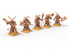 Longhorn Beastmen warriors of Chaos 9th age AOS, Warhammer battle, king of war