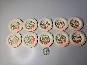 Lot of 10 Vintage Shuman Dairy White Milk Caps McEwensville, PA - Picture 1 of 1