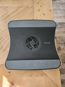 Black Belkin Laptop Cooling Stand USB Fan Tested Works - Picture 1 of 2