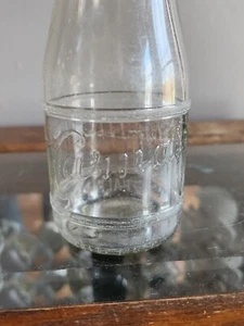 Vintage Glass Half Pint Milk Bottle 'Carnation' - Picture 1 of 12