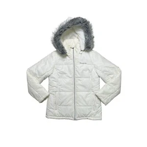 Vintage Y2K South Pole Junior Collection White / Cream Puffer Winter Jacket - M - Picture 1 of 9