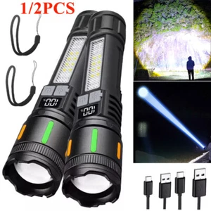USB Rechargeable Military Torch LED Most Powerful 99000000LM Tactical Flashlight - Picture 1 of 19