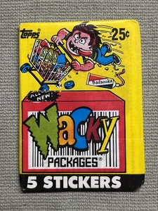 1990 TOPPS WACKY PACKAGES STICKERS WAX PACK(S) NEW FACTORY SEAL UNOPEN UNSEARCH - Picture 1 of 3