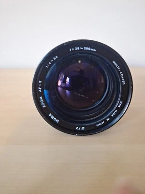  Sigma Zoom AF-7 28-200mm 1:4~5.6 For Minolta Lens Auto Focus w/Close-up - Image 1 of 4