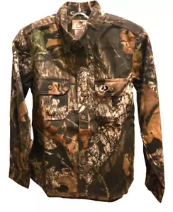Mossy Oak Jr Explorer Break-Up Collared Button Down Long Sleeve Boys XL - 14/16 - Picture 1 of 4