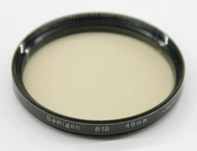 Samigon - 49mm 81B Lens Filter - Fair Glass - Used - W649 - Image 1 of 2