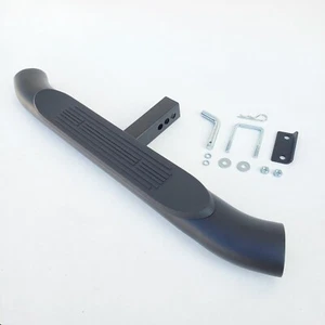 Fit 2" Receiver Truck Black 36x4" OvalHeavy Duty Steel Tow Hitch Step Bar Guard - Foto 1 di 7