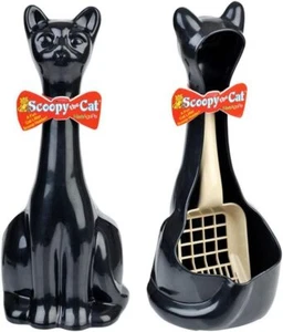 Scoopy Cat Litter Scoop and Holder - Black - Picture 1 of 6