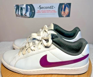 Nike Court Royale Damenschuhe weiß lila niedrige Turnschuhe Größe 10 - Bild 1 von 10