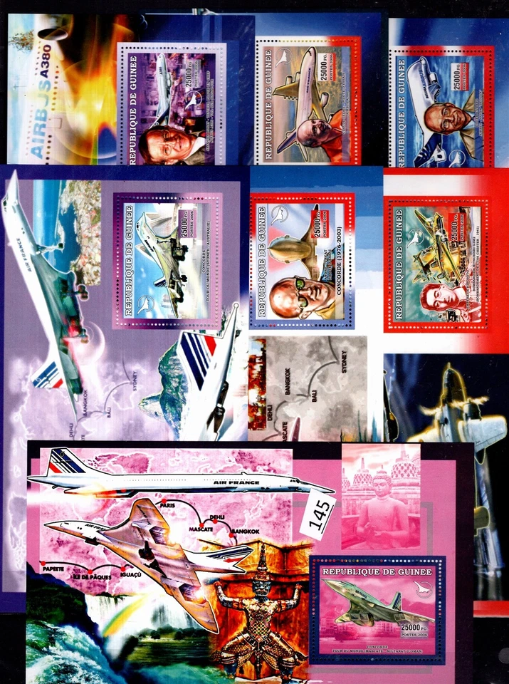 PG GUINEA 2006 - MNH - TRANSPORTE - AVIACIÓN - AVIONES - PERSONAJES FAMOSOS  Foto 1 de 1