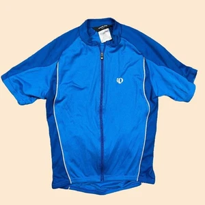 Camiseta deportiva de ciclismo Pearl Izumi para hombre con cremallera completa azul real talla mediana - Imagen 1 de 6