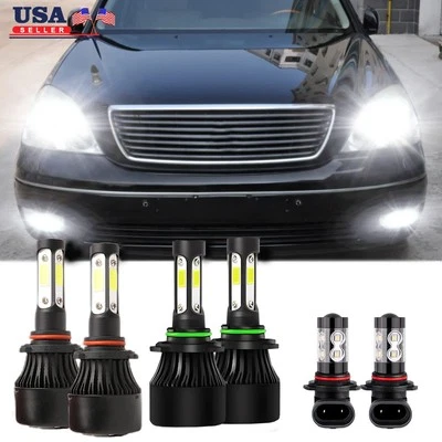 PARA Lexus LS430 2001-2006 - 6x 6000K LED Faros Bombillas Luz Alta Baja Combo Kit Foto 1 de 4