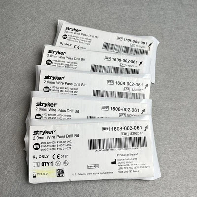 5-PACK Stryker Wire Pass Drill Bit 2.0mm 1608-002-061 for Training / Research - Imagem 1 de 2