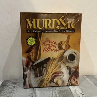 Bins VINTAGE MURDER MYSTERY PARTY - MURDER A LA CARTE - BEPUZZLED NEW SEALED - Image 1 of 4