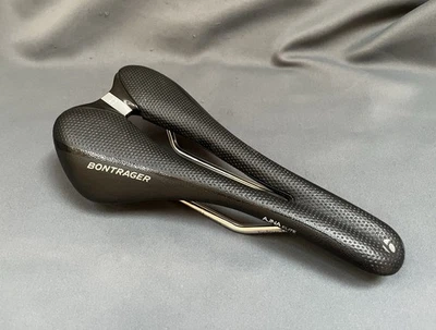 Bontrager AJNA Elite Women's Bike Saddle 144mm 7 x 7 Hollow Ti Rails 216g Black - Image 1 of 4