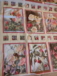 Blossom Fairies Panel 70" x 44" for Michael Miller Fabrics 2008 Cotton Quilting - Picture 1 of 4