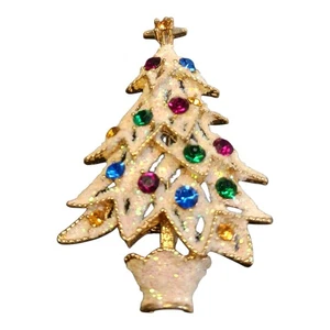 Eisenberg Ice  Christmas Tree Brooch - Picture 1 of 3