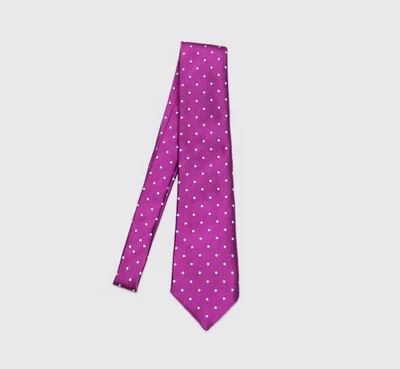 Corbata Ralph Lauren Etiqueta Púrpura Lunares Hecha en Italia Foto 1 de 2