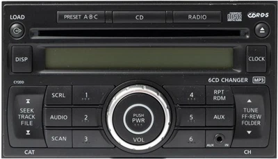 Nissan Versa AM 2007-2009 radio FM reproductor de CD MP3 6 discos 28185EM31C Face CY20D Foto 1 de 4