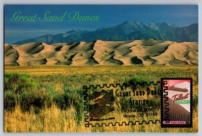 #4037 Wonders of America Great Sand Dunes Tallest Dunes Maxi Card w/Pict Cancel - Image 1 of 2