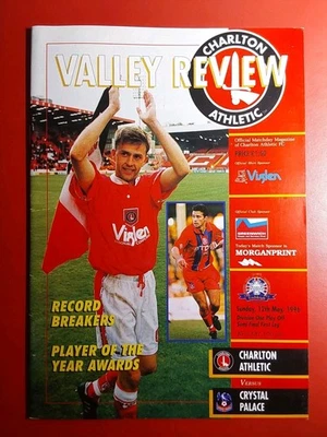 Division 1 Play Off Semi-Final Charlton Athletic v Crystal Palace 12th May 1996 - Image 1 of 2